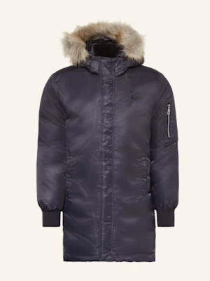 Calvin Klein Parka Ze Sztucznym Futrem blau
