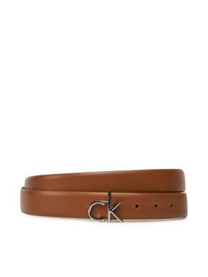 Calvin Klein Pasek Damski Ck Buckle Belt 3.0_Smooth K60K613156 Brązowy