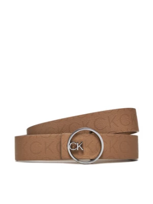 Calvin Klein Pasek Damski Ck Buckle Reversible Belt 3Cm K60K612359 Brązowy