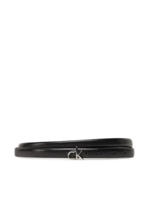 Calvin Klein Pasek Damski Ck Buckle Skinny Belt 1.5 K60K612932 Czarny