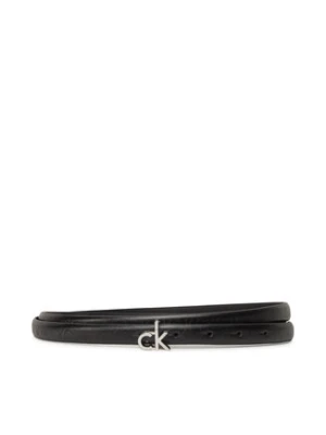 Calvin Klein Pasek Damski Ck Buckle Skinny Belt 1.5_Mono K60K612933 Czarny