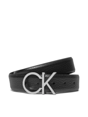 Calvin Klein Pasek Damski Ck Logo Belt 3.0 Pebble K60K611903 Czarny