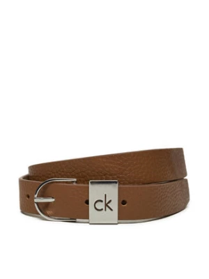 Calvin Klein Pasek Damski Ck Loop Thin Round Buckle 2.5 K60K612856 Brązowy