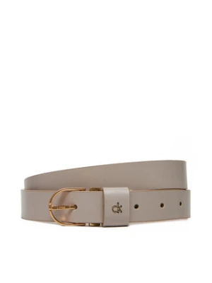 Calvin Klein Pasek Damski Ck Metal Loop Round Buckle 25Mm LV04F7039G Brązowy