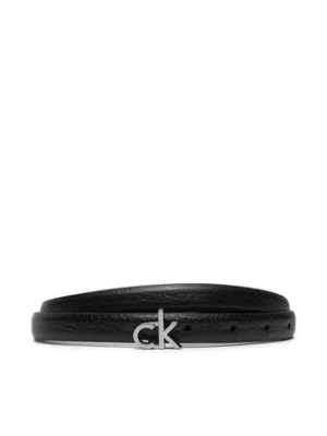 Calvin Klein Pasek Damski Ck Thin Belt 1.5cm Pebble K60K612858 Czarny