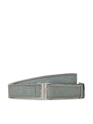Calvin Klein Pasek Damski Gracie Logo Jacquard Belt 3.0 K60K611922 Szary