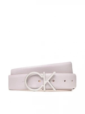 Calvin Klein Pasek Damski Re-Lock Ck logo Belt 30mm Pbl K60K610413 Fioletowy
