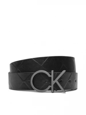 Calvin Klein Pasek Damski Re-Lock Quilt Ck Logo Belt 30Mm K60K611102 Czarny