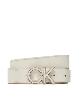 Calvin Klein Pasek Damski Re-Lock Saff Ck 3cm Belt K60K609980 Beżowy