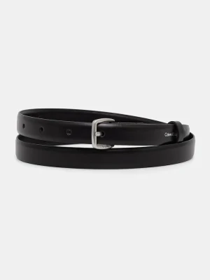 Calvin Klein pasek damski skórzany czarny