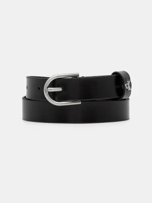Calvin Klein pasek damski skórzany czarny