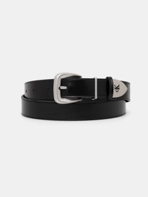 Calvin Klein pasek damski skórzany czarny