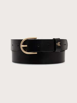 Calvin Klein pasek damski skórzany czarny