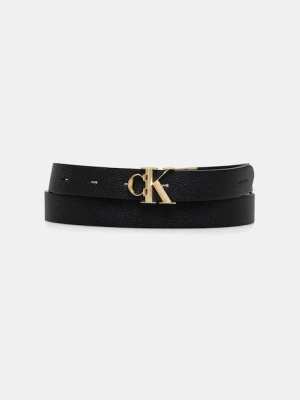Calvin Klein pasek dwustronny damski kolor czarny LV04F7044G