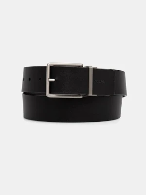 Calvin Klein pasek dwustronny męski skórzany czarny