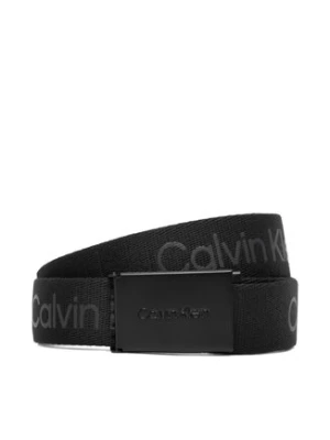 Calvin Klein Pasek Dziecięcy Calvin Logo Canvas Belt IU0IU00667 Czarny
