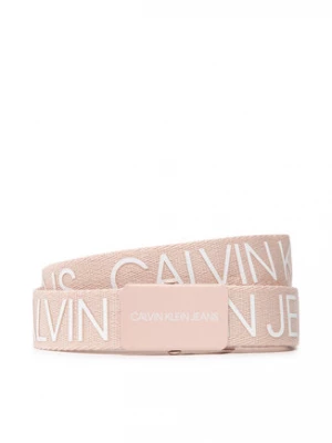 Calvin Klein Pasek Dziecięcy Logo Ck Belt IU0IU00316 Różowy