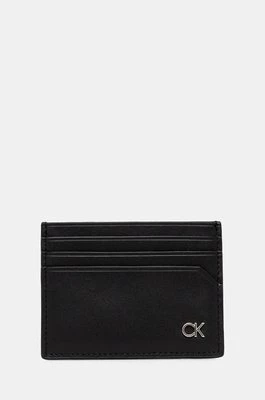 Calvin Klein pasek i etui na karty skórzane kolor czarny K50K512541