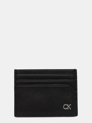 Calvin Klein pasek i etui na karty skórzane kolor czarny K50K512541