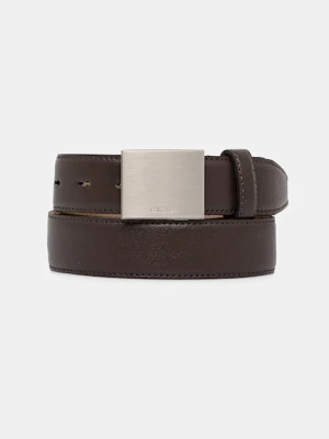 Calvin Klein pasek męski kolor brązowy LV04D7030G