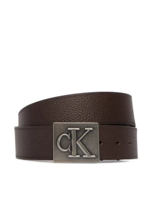 Calvin Klein Pasek Męski LV04D7111G Brązowy ciemny