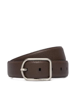 Calvin Klein Pasek Męski Round Buckle 35Mm LV04D7024G Brązowy