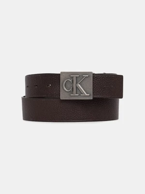 Calvin Klein pasek męski skórzany brązowy