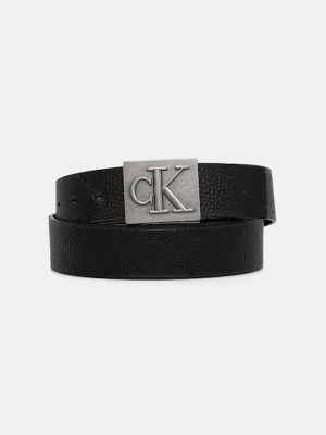 Calvin Klein pasek męski skórzany czarny