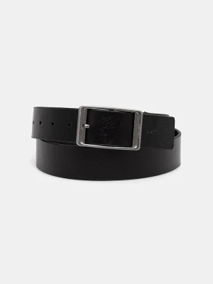 Calvin Klein pasek męski skórzany czarny