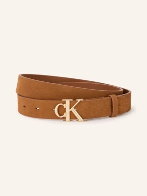 Calvin Klein Pasek Skórzany braun