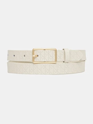 Calvin Klein pasek skórzany damski kolor beżowy LV04F7049G
