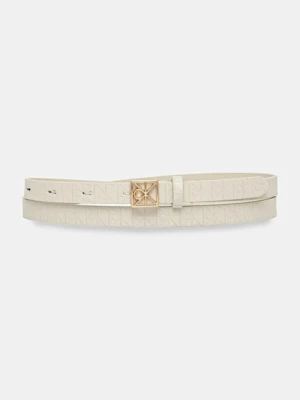 Calvin Klein pasek skórzany damski kolor biały LV04F7048G