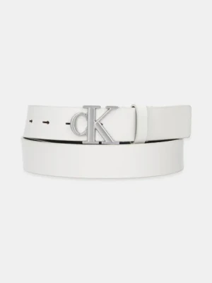 Calvin Klein pasek skórzany damski kolor biały LV04K7018G