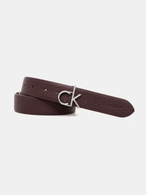 Calvin Klein pasek skórzany damski kolor bordowy K60K613073