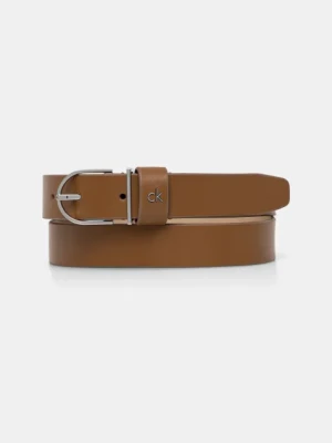 Calvin Klein pasek skórzany damski kolor brązowy K60K613147