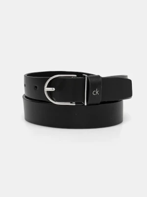 Calvin Klein pasek skórzany damski kolor czarny K60K612861