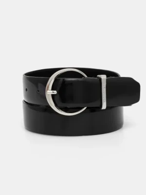 Calvin Klein pasek skórzany damski kolor czarny K60K612862
