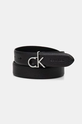 Calvin Klein pasek skórzany damski kolor czarny K60K613073