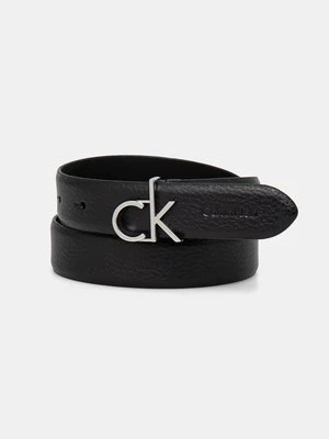 Calvin Klein pasek skórzany damski kolor czarny K60K613073