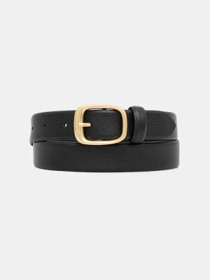 Calvin Klein pasek skórzany damski kolor czarny LV04F7023G