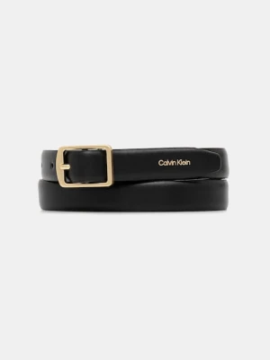 Calvin Klein pasek skórzany damski kolor czarny LV04F7036G