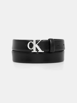 Calvin Klein pasek skórzany damski kolor czarny LV04F7054G