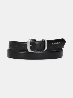 Calvin Klein pasek skórzany damski kolor czarny LV04K7012G