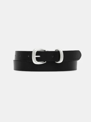 Calvin Klein pasek skórzany damski kolor czarny LV04K7012G