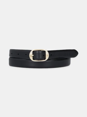 Calvin Klein pasek skórzany damski kolor czarny LV04K7014G