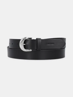 Calvin Klein pasek skórzany damski kolor czarny LV04K7015G