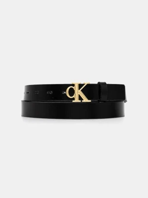 Calvin Klein pasek skórzany damski kolor czarny LV04K7017G