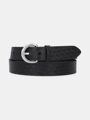 Calvin Klein pasek skórzany damski kolor czarny LV04K7019G