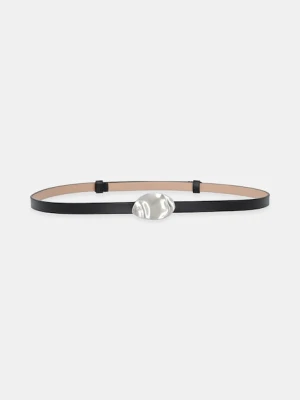 Calvin Klein pasek skórzany damski kolor czarny LV04K7020G