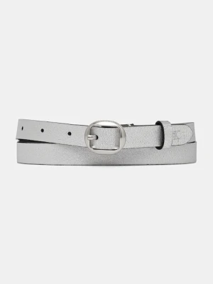 Calvin Klein pasek skórzany damski kolor srebrny LV04F7058G